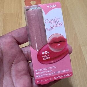 YNM Candy Gloss Balm #04 Peony Berry -Brand New Factory Sealed.